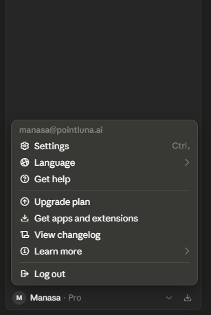 step 1 — open settings